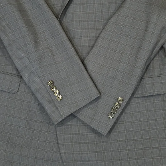 Brooks Brothers Blue Plaid Tollegno 1900 Regent Fit 100% Italian Wool Blazer.48R - Picture 12 of 14